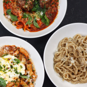 Pasta dishes at No. 246 in Decatur, GA