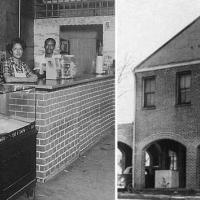 Left: Tom Steele’s Café was the place to go for splits — split sausage sandwiches. Steele was also a community leader, and the f
