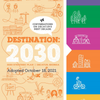 Decatur's 2020 Strategic Plan, Destination: 2030, cover page.