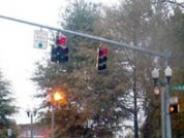Typical traffic signal mast arm 