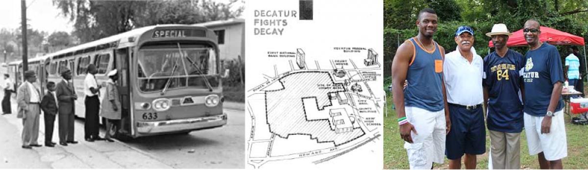 Left: Beacon residents were taken on “relocation tours” around DeKalb County as part of urban renewal plans.