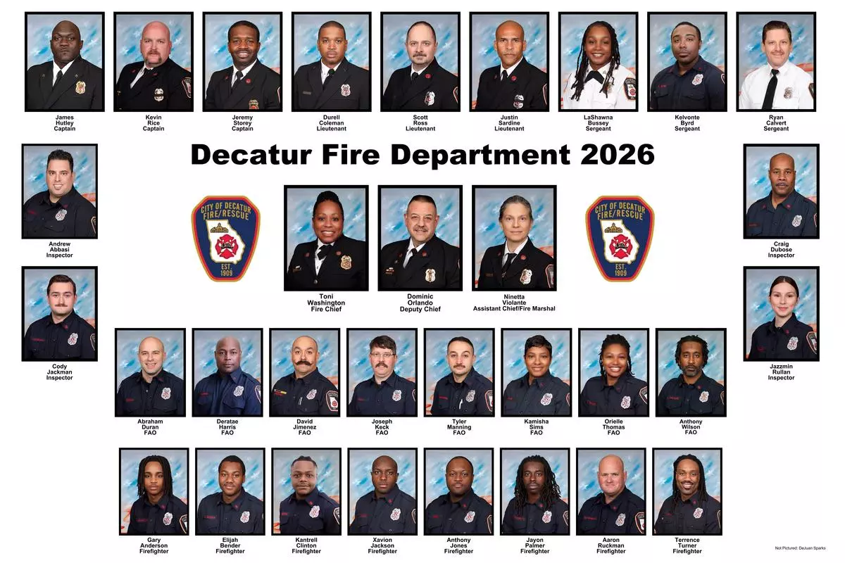 Group of Fire Department Personnel Headshots