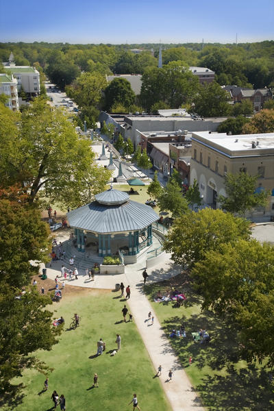 City of Decatur community bandstand on the square.